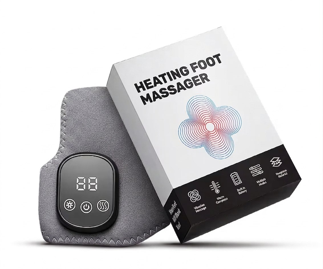 Stepeva Triple Therapy Foot Massager with its box